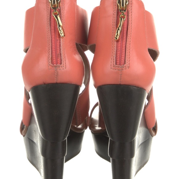 Diane von Furstenberg Leather Sandals size 6.5-7 - Picture 4 of 5